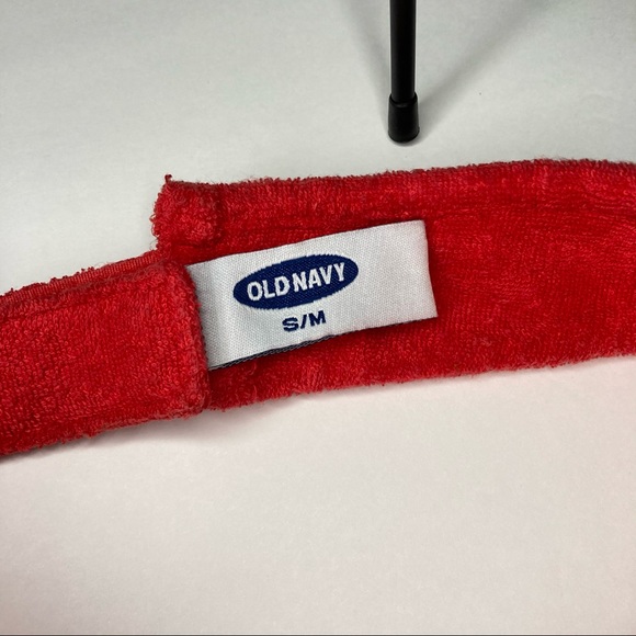 Old Navy | Girls Terrycloth Red Viser - Picture 3 of 5